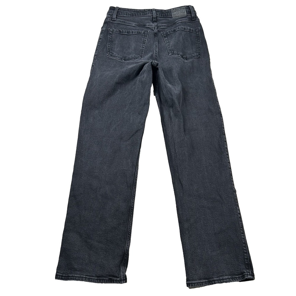 Hollister Jeans Womens 6 Ultra High-Rise Dad 27x30 Skater Grunge Black - Picture 2 of 12